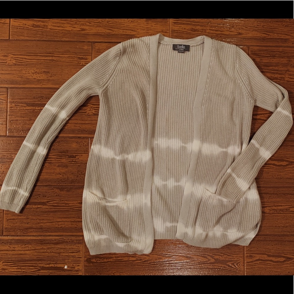 Olive green tie dye cardigan